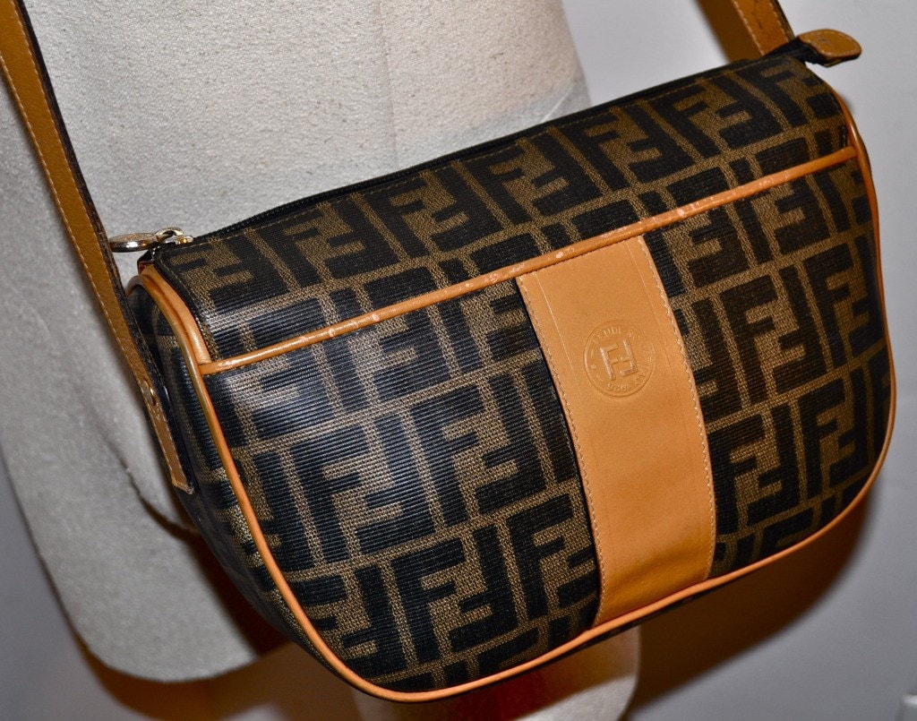 Vintage FENDI Bucket Bag TOTE Handbag ZUCCA Pattern GUARANTEED