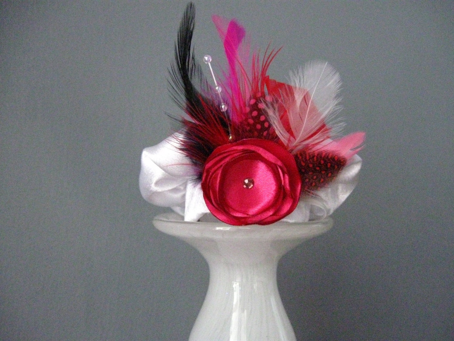 Cardinal Rose Dog Beret Hat