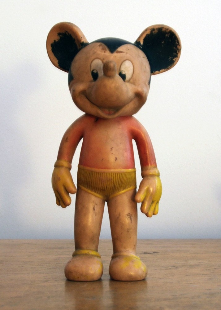 rubber mickey mouse doll