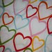 Heart Fitted Crib Sheet- IKEA Vitaminer fabric