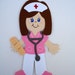 Nurse diecut paper doll