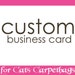 Custom Business Card Cats Carpetbags