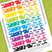 PRINTABLE Polka Dot Straw Flag Toppers - PERSONALIZED - You Pick up to 3 colors and 2 sayings - DIY