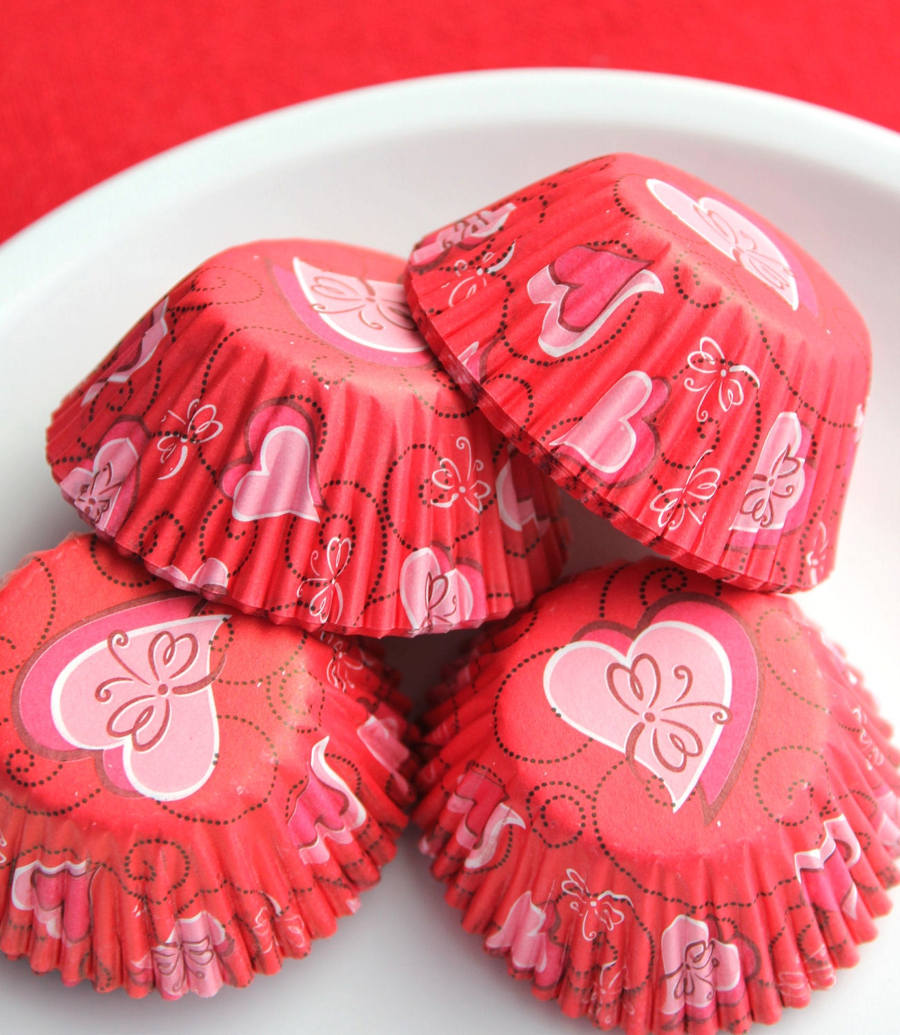 mini cupcake liners valentine