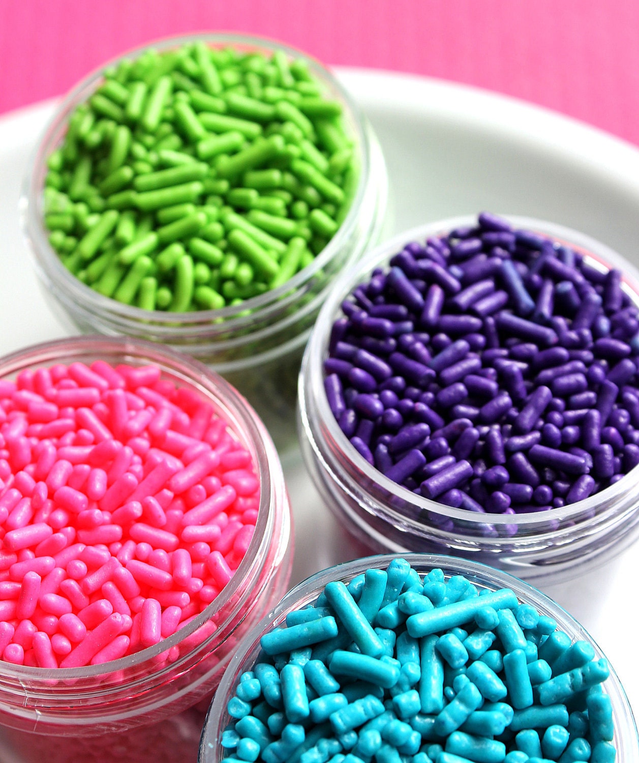 Jewel Tone Jimmie Sprinkles in Pink Lime Teal Purple Jewel