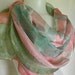 Rose Garden Delicate Delight in Hand painted silk paj