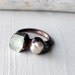 Aquamarine Pearl Copper Ring Pale Blue Cream June March Birthstone Artisan Handmade