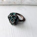 Honeycomb Copper Ring Wasp Bee Nest Organic Natural Fragment Urban Modern Handmade