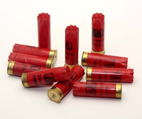 12 Gauge Shotgun Shells Hulls Lot of 25 Red by smokeshack on Etsy