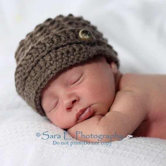 cap newsboy for crochet pattern Tiny CROCHET PrettyDarnAdorable Cap Textures by PATTERN Newsboy