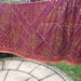 REDUCED: Big Sparkly Orange Patchwork Bed Cover, Throw. Mirrors. India.