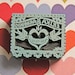 Hand Carved Papel Picado Wedding Stamp -DIY Wedding Stationery, Save the Date, Engagement, Invitations, Thank You Cards-