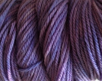 Violet Purple DK Sport Weight Hand Dyed Merino Wool Yarn