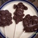 Solid Milk Chocolate Monkey Lollipop Suckers Set of 3 Great Valentine Gift for Children