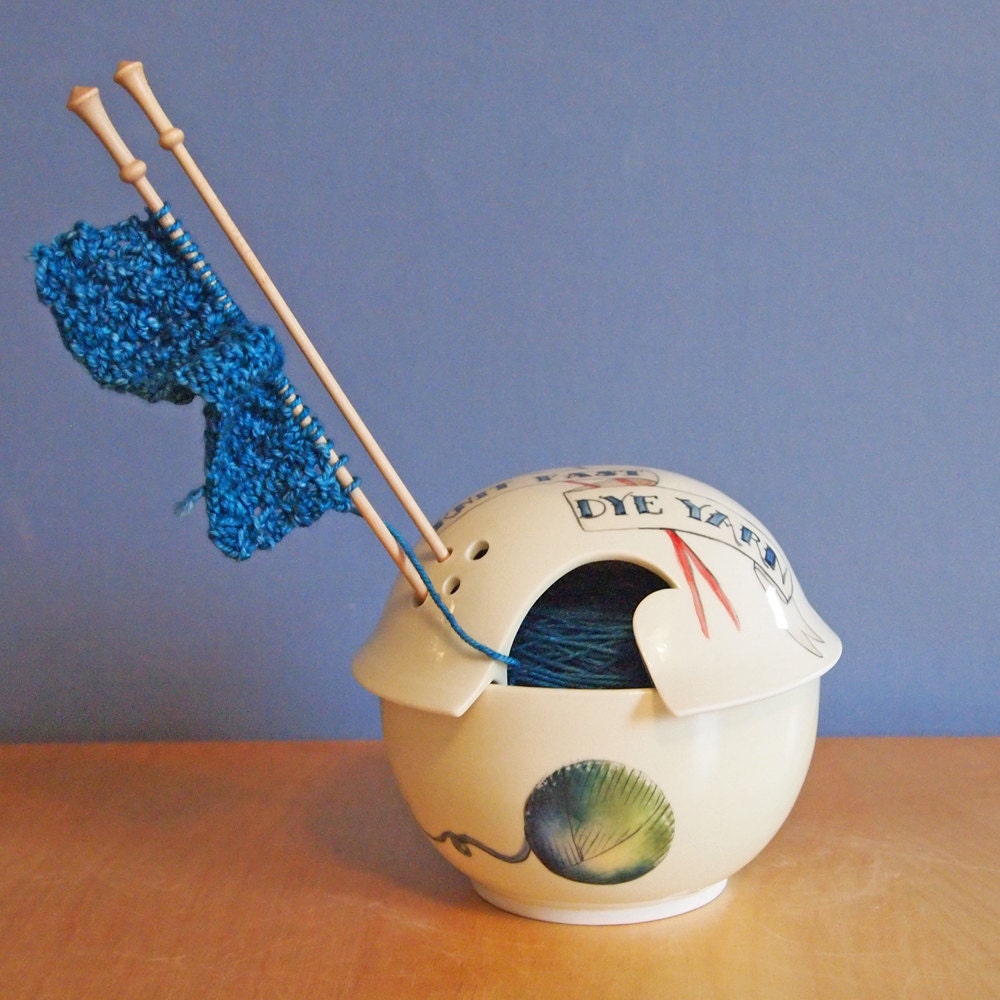 tattoo yarn bowl Knit Fast Dye Yarn