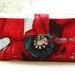 Mio Caro Perfect wallet handmade fabric red poppy