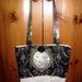 Black Toile Purse or Tote Bag