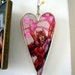 Scarlet Witch Heart Shaped Resin Pendant Necklace