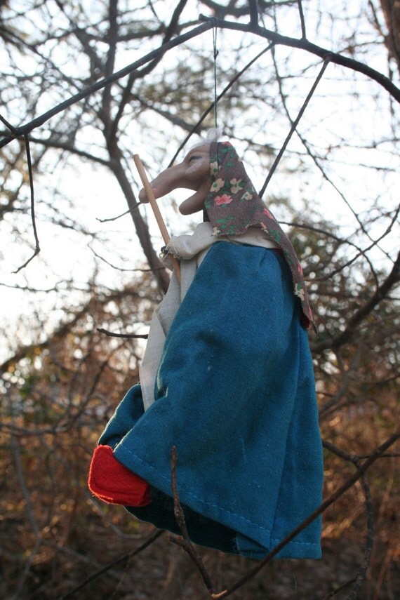 a vintage 1970's kitchen witch by octobre on Etsy