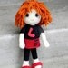 Lena - Crochet Amigurumi girl doll pattern / PDF