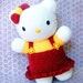 Amigurumi kitty pattern - 12.5 inches x 8 inches Huggy kitty - Toy / doll pattern / PDF