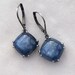 Indigo Blue Kyanite Earrings Sterling Silver