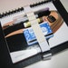 Notebook Strap, Stationary Organizer, Pen Holder, Book Strap with Buckle, Business Card Holder in Natural Cotton Webbing Tape