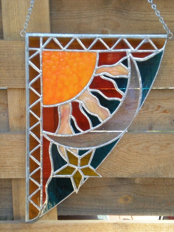 Stained Glass Celestial Corner
