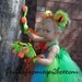 Infant/Toddler 3 pc Green Tree Frog Tutu Dress Sticky Hands Gloves and Frog Eye Headband ... Unique Costume or Party Attire
