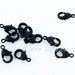 10 Small black brass lobster claw clasps for jewelry making necklaces bracelets, jewelry supplies B002-JB-SM (Black, SM,10 pieces)