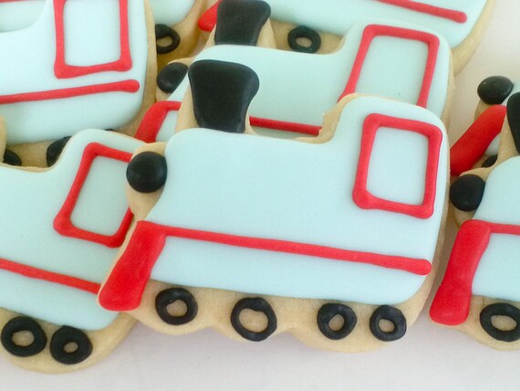 Train Cookies - 2 Dozen Il_570xn