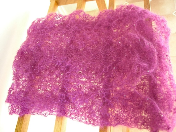 Knitted Cobweb - scarf
