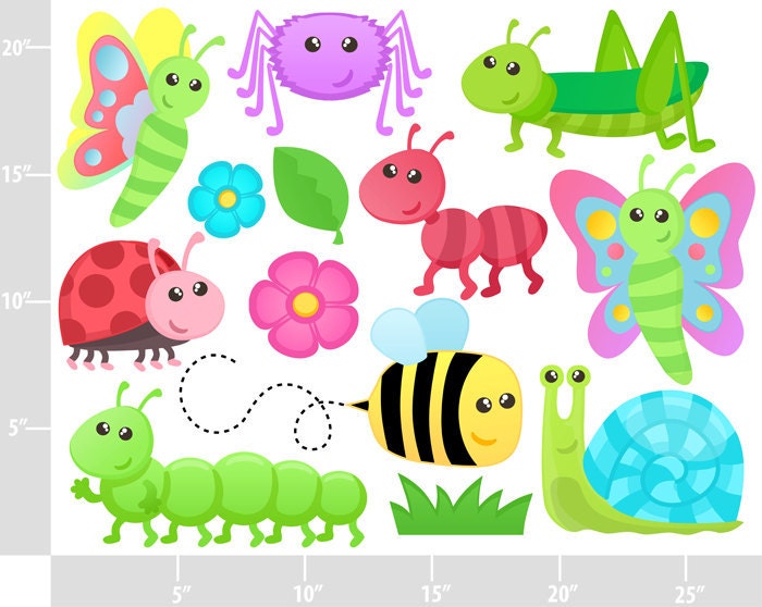 cute insects clipart - photo #17