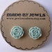 Something Blue Rose Earrings