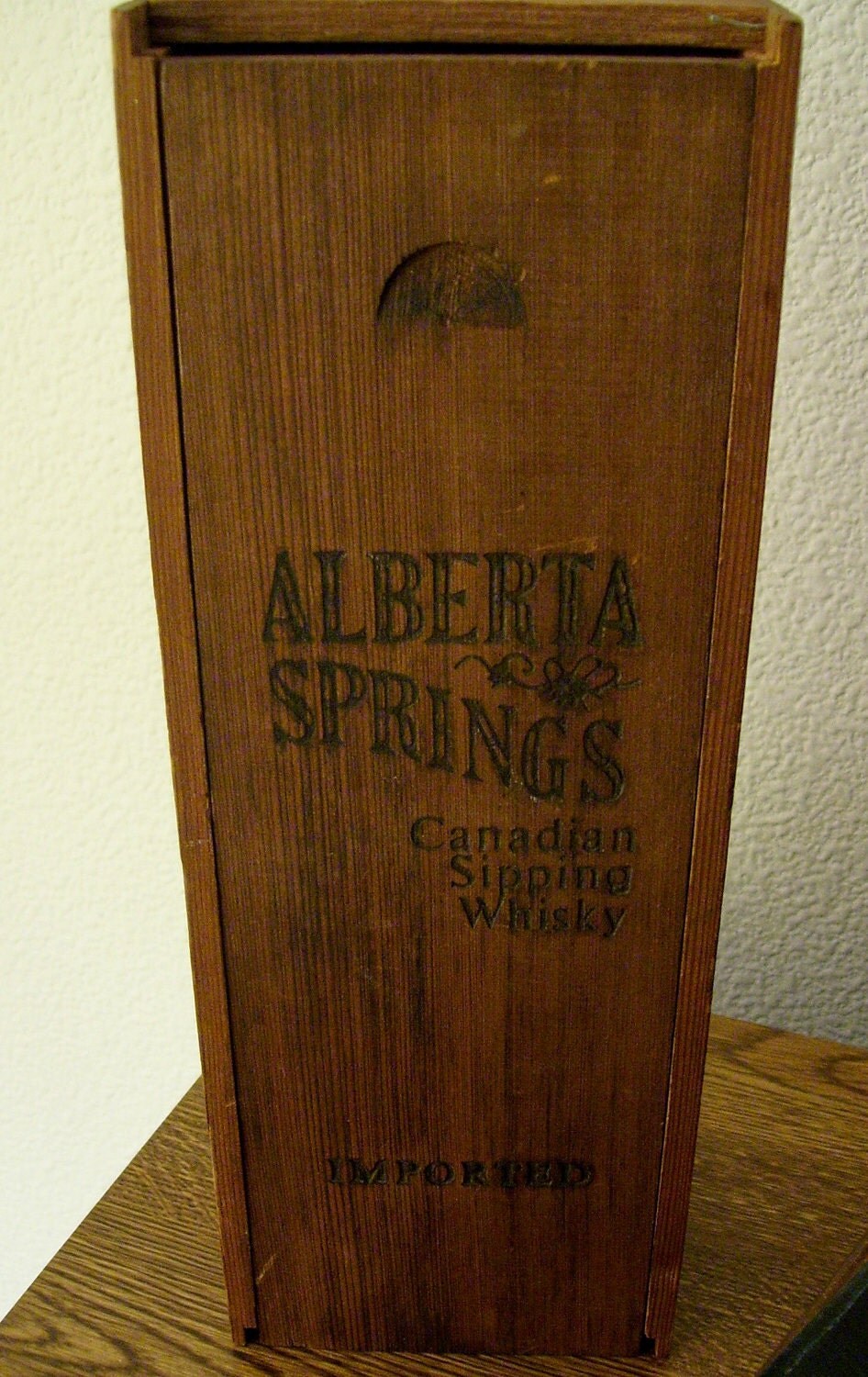 Alberta Springs Canadian Sipping Whiskey Wooden Box by ladykluk
