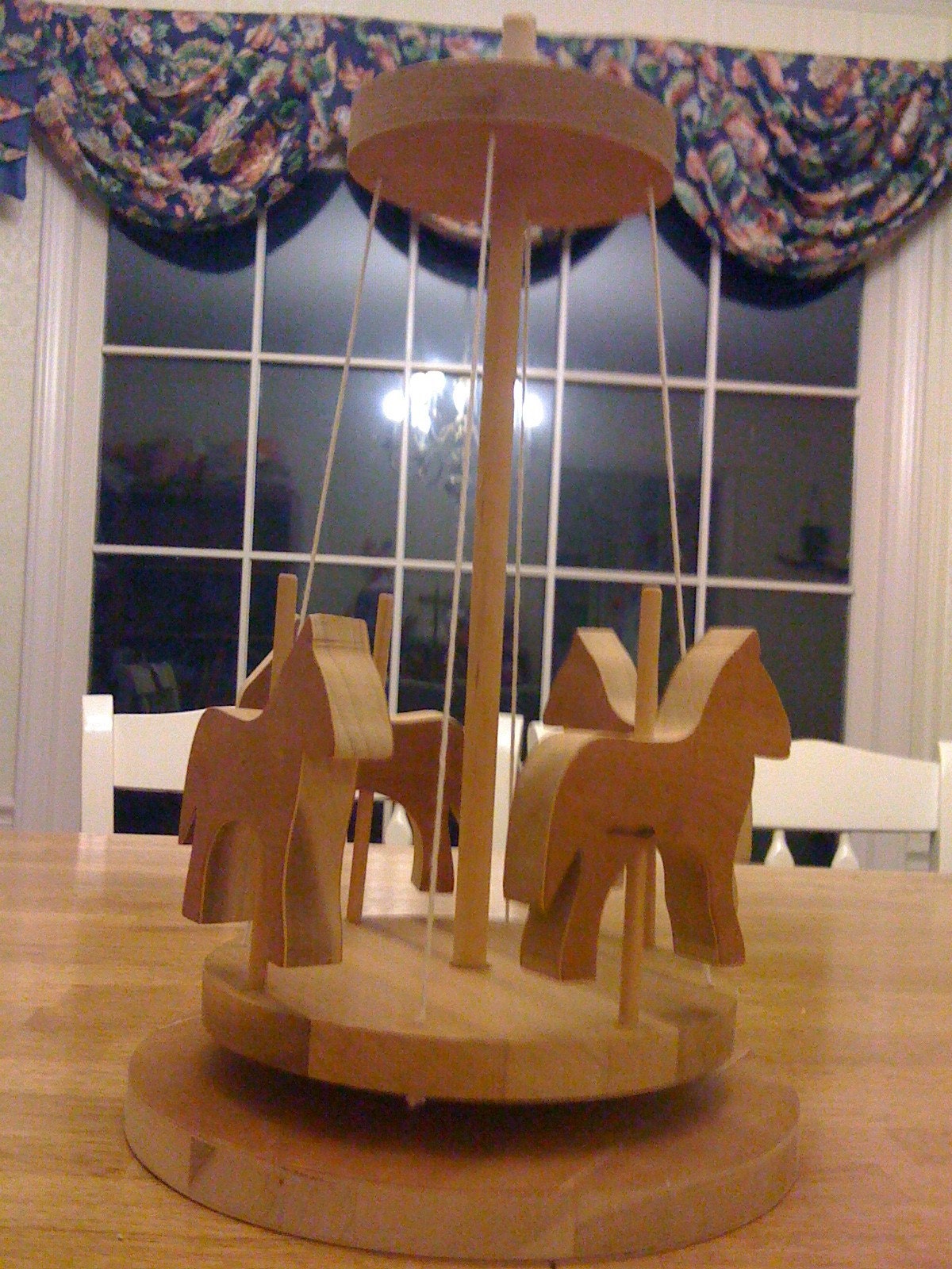 Wooden Merry Go Round Carousel Horses With Movement by iWoodcrafts