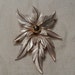 Vintage Christmas Brooch Poinsettia Enamel by Parklane