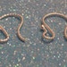 12 pcs - 6 pairs 18 mm sterling silver twisted earwire