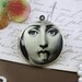 1pcs 33mm (PL-33-242) Handmade Antique Bronze Brass Photo Locket Pendant / Charm