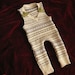 Reserved for Jessica Little Lambs Eat Ivy Fair Isle Greens Repurposed Wool Sweater Overalls 9-18 months