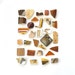 Broken China Mosaic Tiles - In Shades of Brown - Assortment - Cabochon Collection - Set of 30