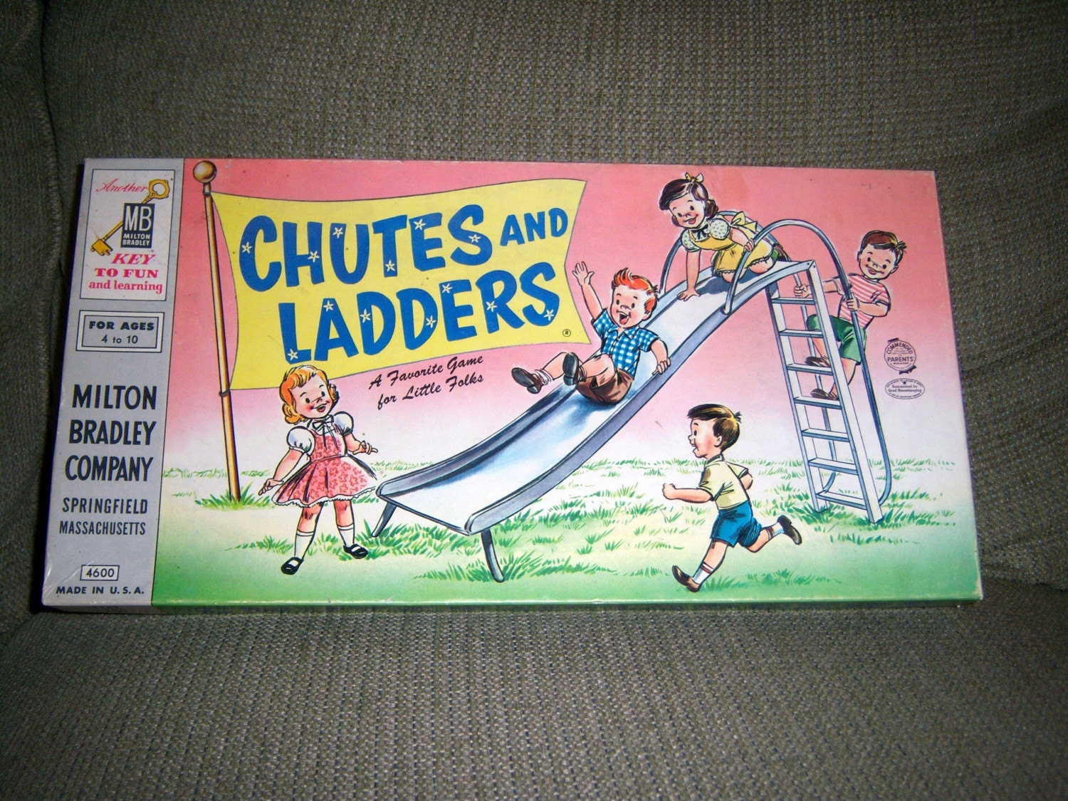 Chutes and Ladders 1956 Board Game