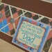 Father's Day Card Brown Pink Blue Argyle and Stripes