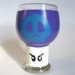Reserved Listing for Maribel: Poison Mushroom Drinking Glasses- One Hand Painted Mario Inspired Glass