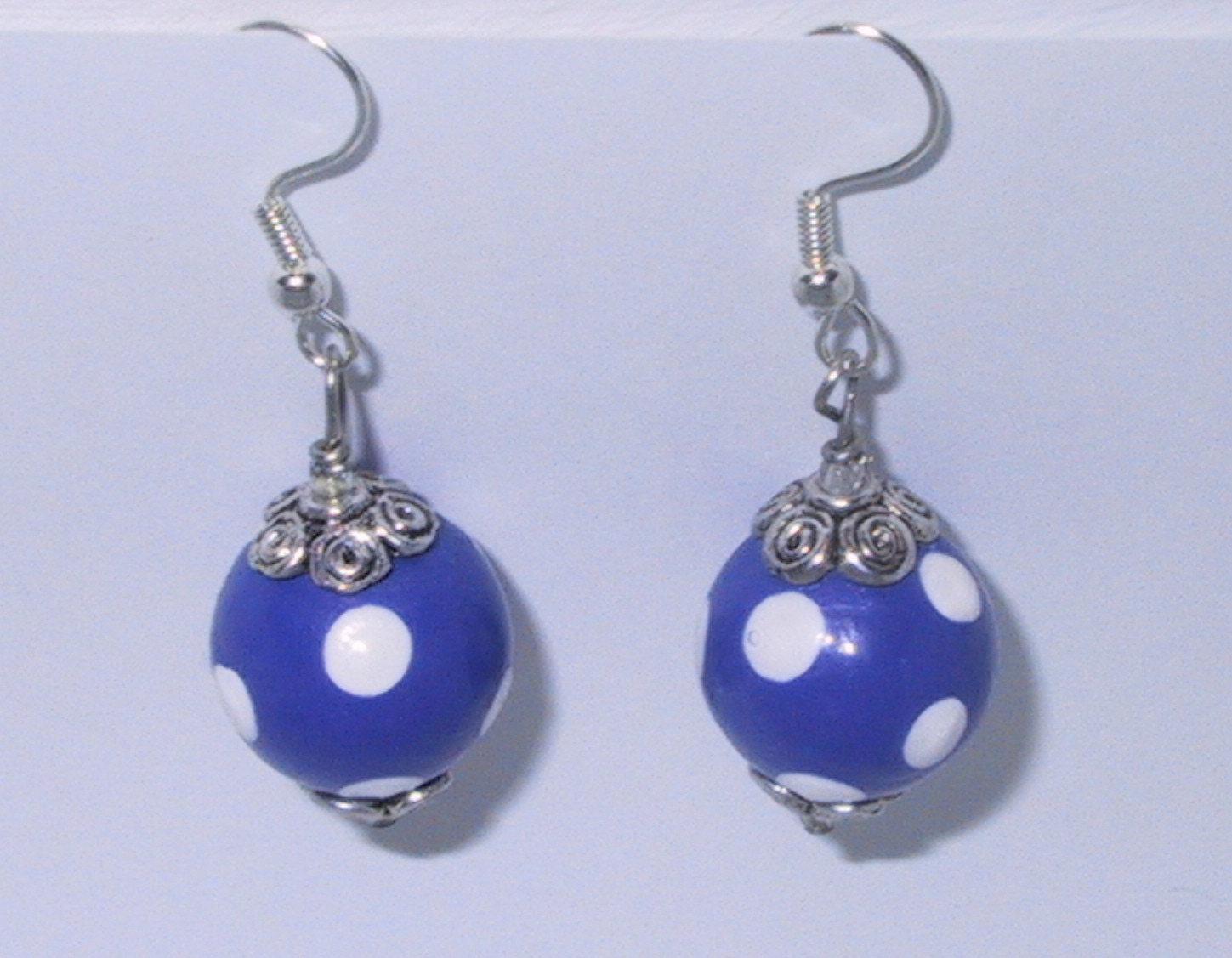 University of Kentucky Jewelry Blue and White Polka Dot