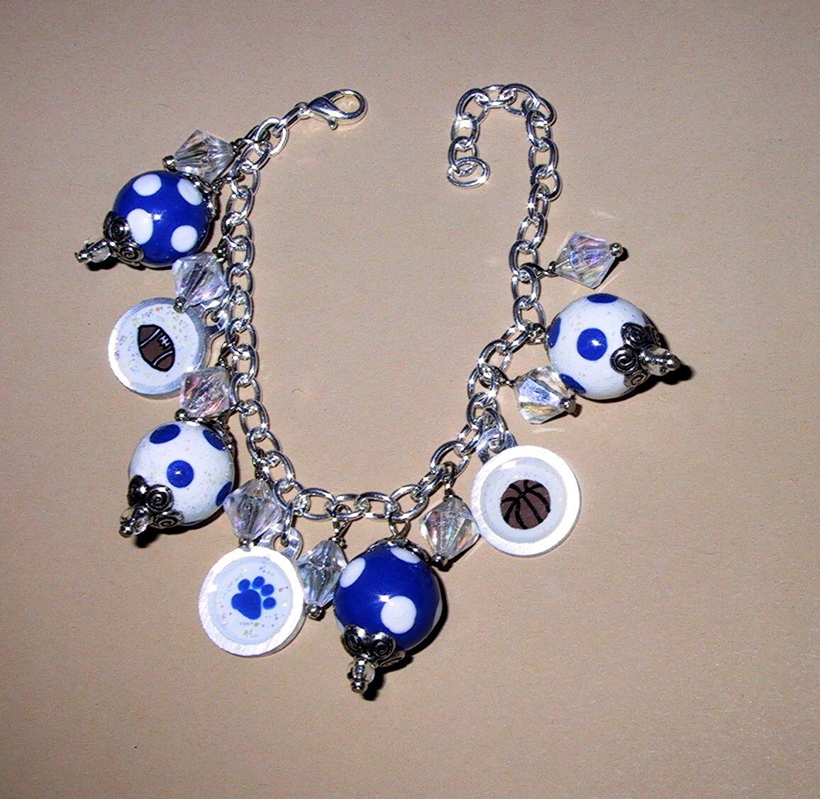 University of Kentucky Jewelrycharm bracelet by firedandwired