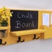Mail Organizer - Chalkboard Mail Organizer - Chalkboard - Mail Holder - Letter Holder - Jar Vase - Organizer - Coat Rack - Wood
