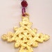 Anglican Rosary in garnet and carnelian