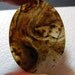 30 x 40 Thunder Egg Heart Cabochon with stained glass swirls