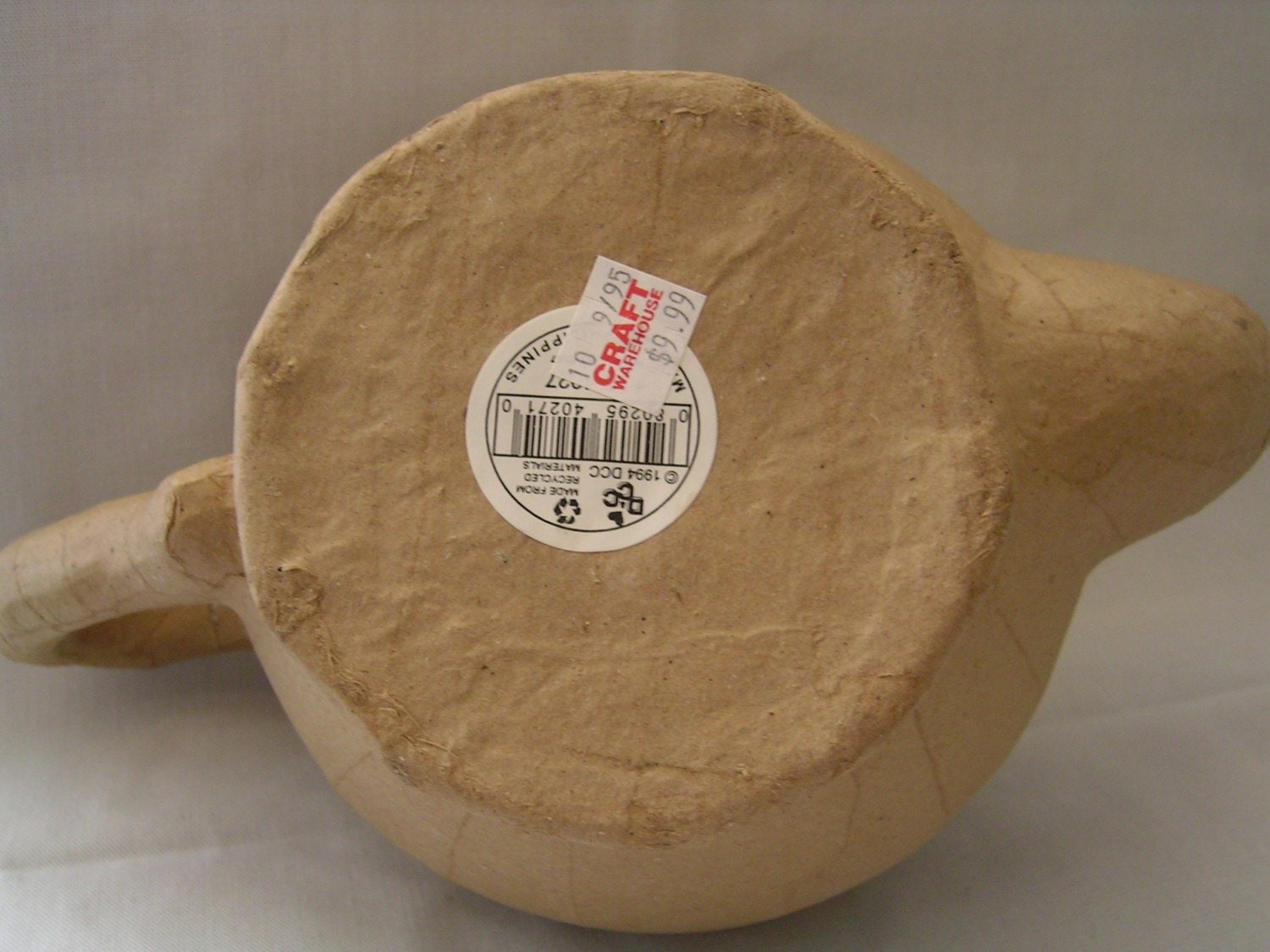 Brown Paper Mache Teapot 2